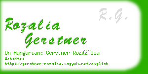 rozalia gerstner business card